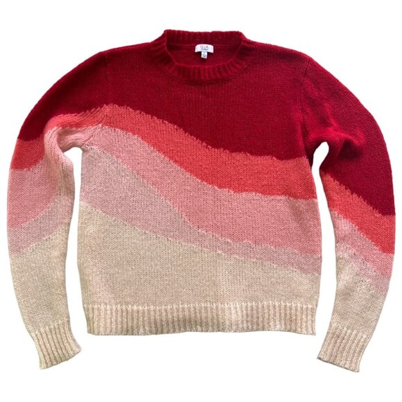 Q&A Los Angeles Sweaters - Q&A Los Angeles Color Ombre blocked super cozy sweater knit long sleeve women’s
